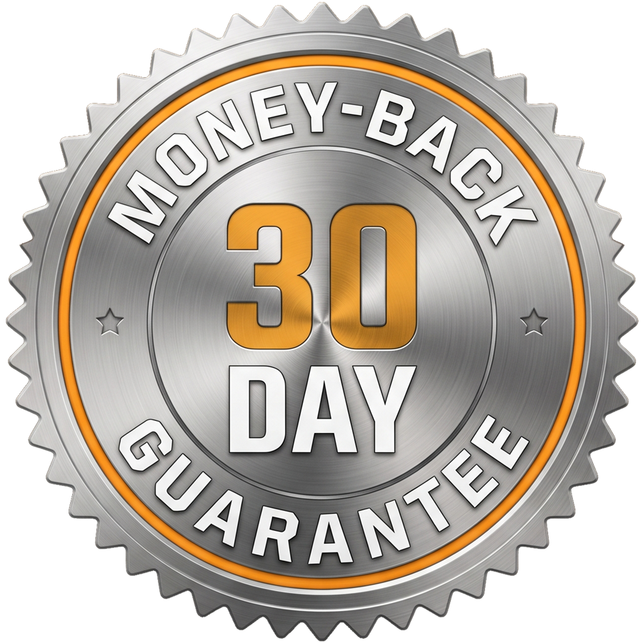 30-day money-back guarantee seal