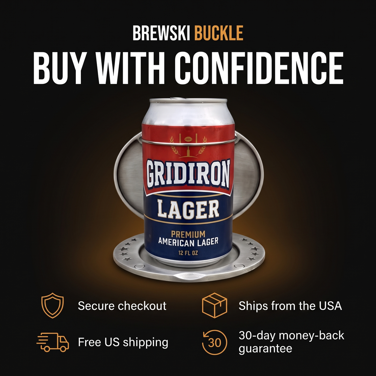 Buy with confidence: secure checkout, ships from the USA, free US shipping, 30-day money-back guarantee
